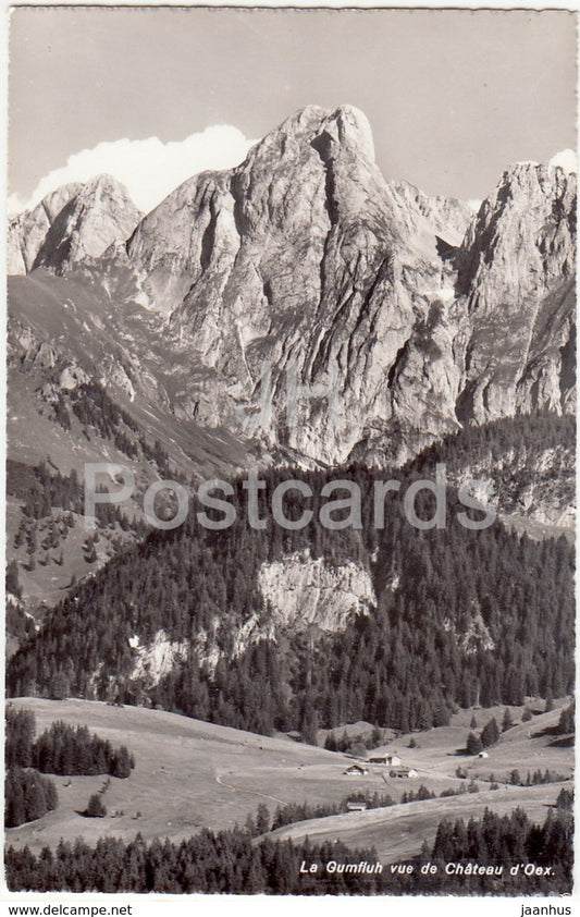 La Gumfluh vue de Chateau d'Oex - 7767 - Switzerland - 1961 - used - JH Postcards