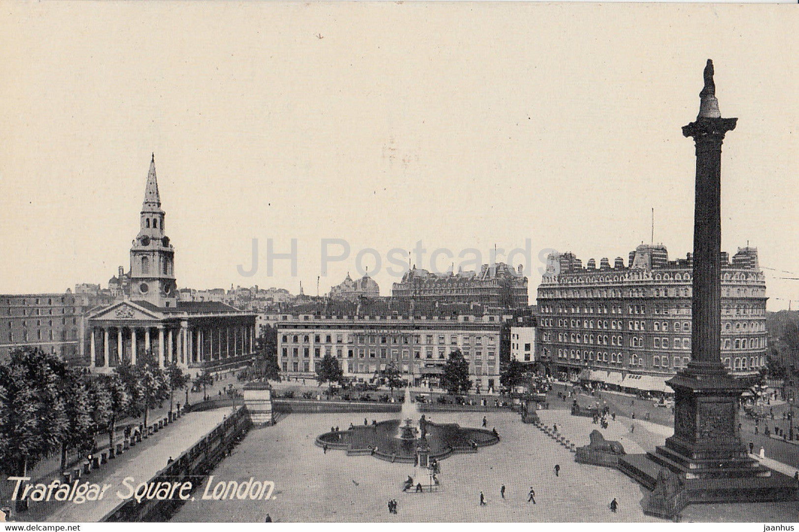 London - Trafalgar Square - The Classical Series - old postcard - England - United Kingdom - unused - JH Postcards