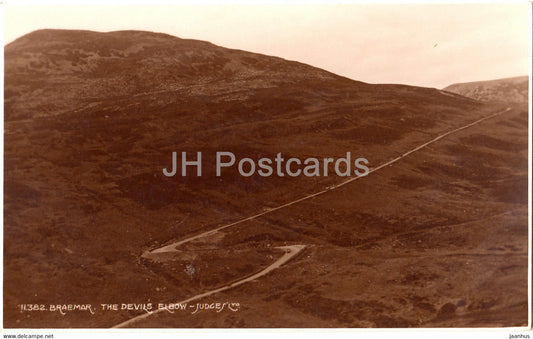 Braemar - The Devils Elbow - 11382 - old postcard - Scotland - United Kingdom - unused - JH Postcards