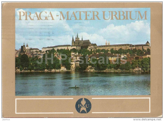 Praga - Praha - Mater Urbium - The Castle of Prague Hradcany - Czechoslovakia - Czech - used 1970s - JH Postcards