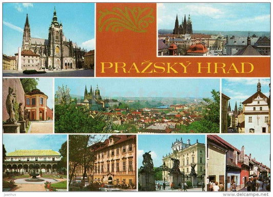 Prague - Praha - Prague Castle Hradcany - Czechoslovakia - Czech - unused - JH Postcards