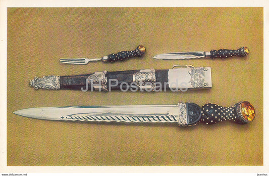 Scottish dagger (dirk) - English Applied Art - 1983 - Russia USSR - unused - JH Postcards