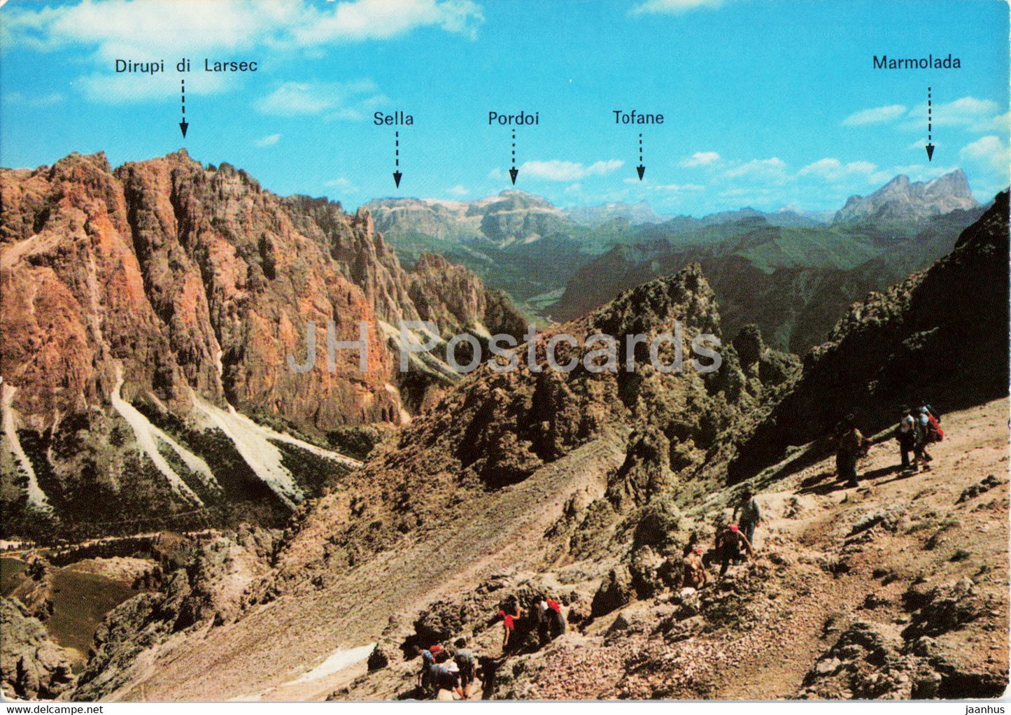 Gruppo del Catinaccio - Rosengarten - Passo delle Cigolade - Alta Valle del Vajolet - Italy - unused - JH Postcards