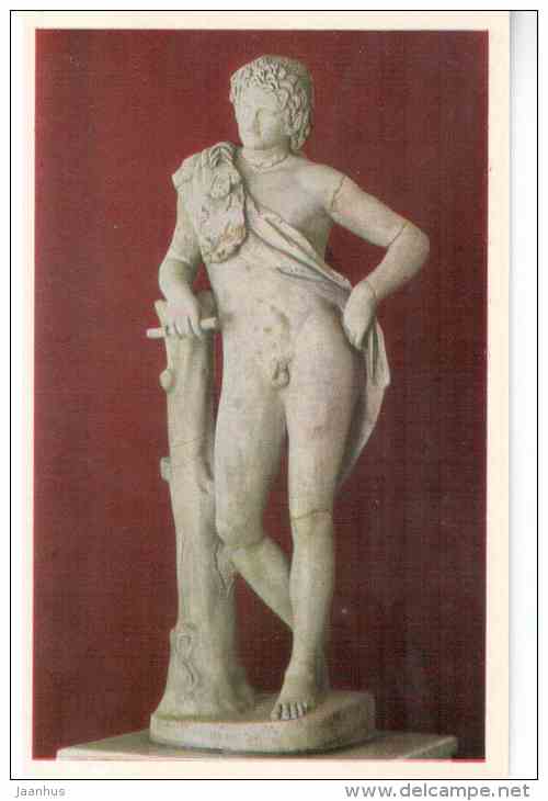 Satyr Resting by Praxiteles , 4th century BC Greece - Art of Ancient Greek and Rome - 1972 - Russia USSR - unused - JH Postcards
