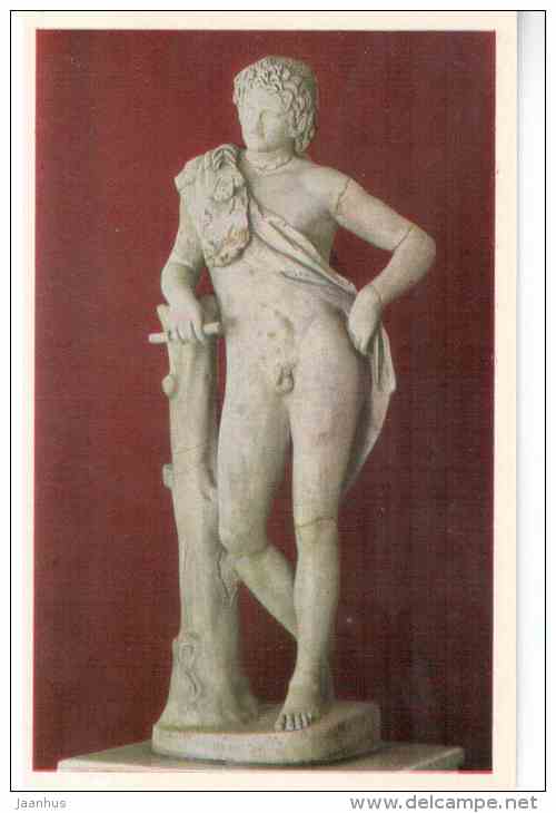 Satyr Resting by Praxiteles , 4th century BC Greece - Art of Ancient Greek and Rome - 1972 - Russia USSR - unused - JH Postcards