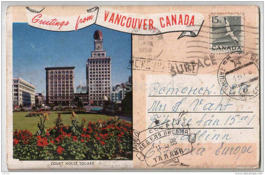 mini photo book - leporello - Vancouver - Canada - sent from Canada to Estonia USSR 1968 - JH Postcards