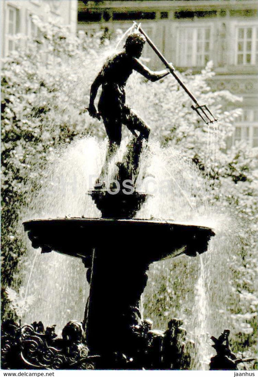 Gdansk - Fontanna Neptuna - Neptune fountain - M 55 - Poland - unused - JH Postcards