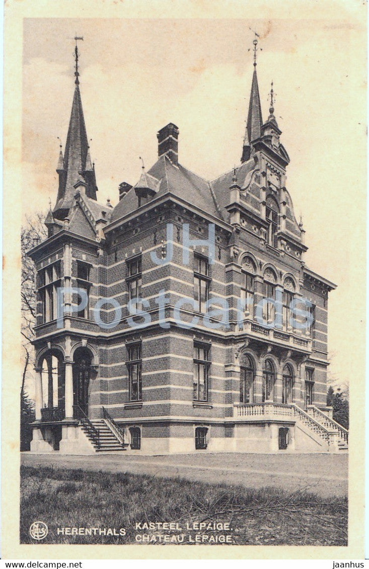 Herenthals - Herentals - Kasteel Lepaige - chateau - castle - old postcard - 1936 - Belgium - used - JH Postcards
