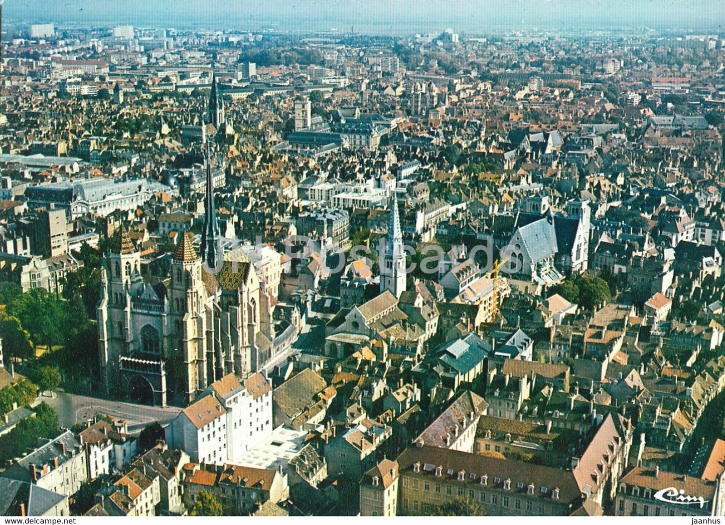 Dijon - Vue Aerienne - Centre Ville - Lycee Condorcet - Eglise Saint Benigne - 21000 - France - unused - JH Postcards