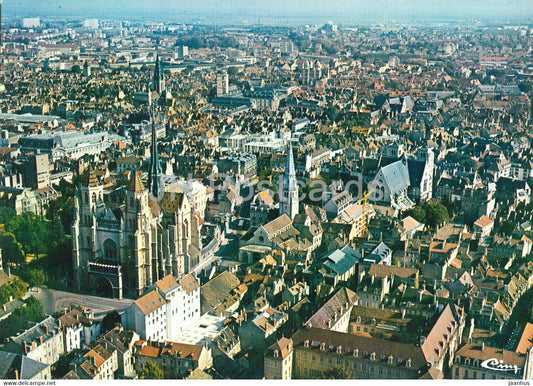 Dijon - Vue Aerienne - Centre Ville - Lycee Condorcet - Eglise Saint Benigne - 21000 - France - unused - JH Postcards