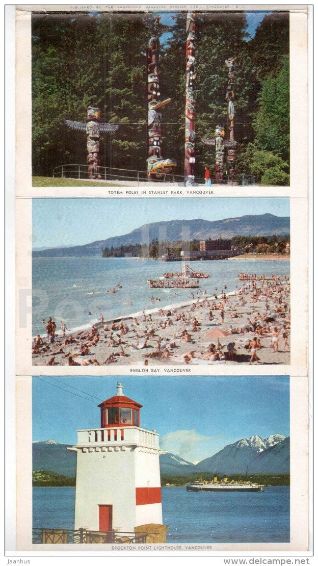 mini photo book - leporello - Vancouver - Canada - sent from Canada to Estonia USSR 1968 - JH Postcards