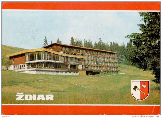 convalescent home ROH MAgura - Zdiar - Tatra National Park - Belanske Tatry - Slovakia - Czechoslovakia - used 1978 - JH Postcards