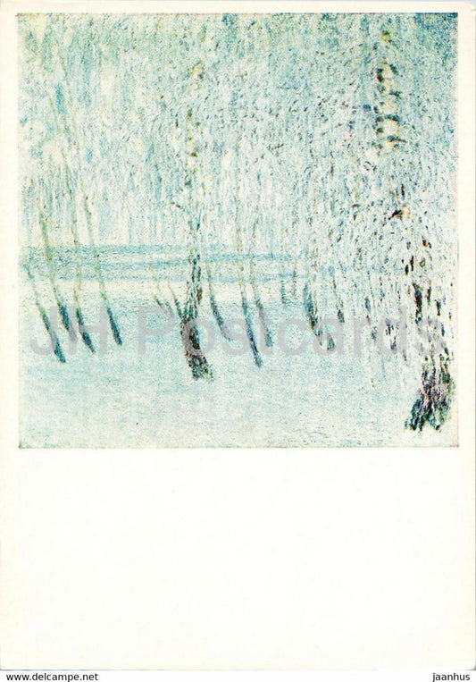 painting by I. Grabar - Frost - Russian art - 1981 - Russia USSR - unused - JH Postcards
