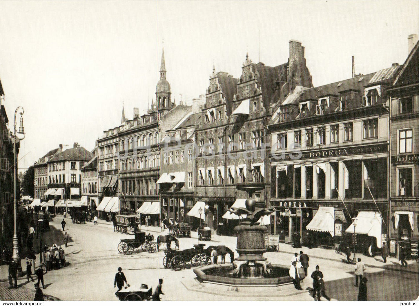 Copenhagen - Amagertorv - 1905 - REPRODUCTION - Denmark - unused - JH Postcards