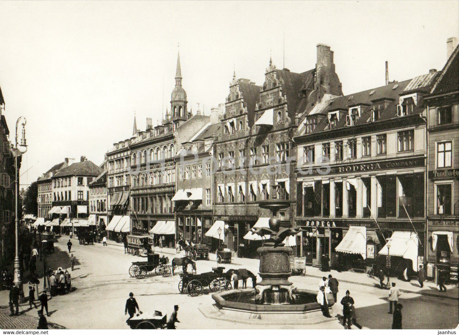 Copenhagen - Amagertorv - 1905 - REPRODUCTION - Denmark - unused - JH Postcards
