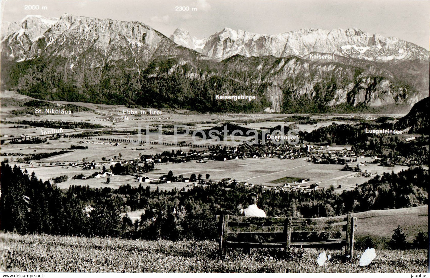 Kaisergebirge - Oberaudorf - Luegsteinsee - St Nikolaus - 1961 - Germany - used - JH Postcards