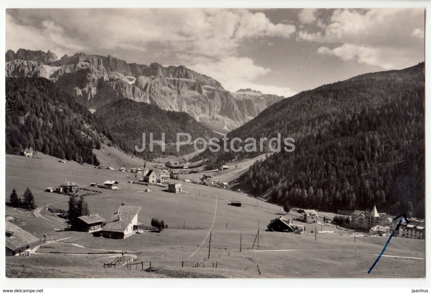 Selva di Val Gardena 1563 m - Gruppo Sella 3152 m - Italy - 1959 - used - JH Postcards