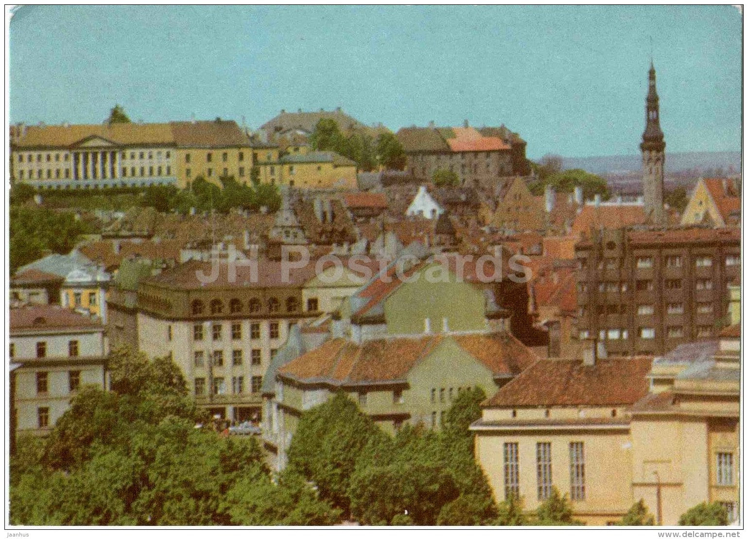 The Centre of Tallinn with the Town Hall - Tallinn - 1971 - Estonia USSR - unused - JH Postcards