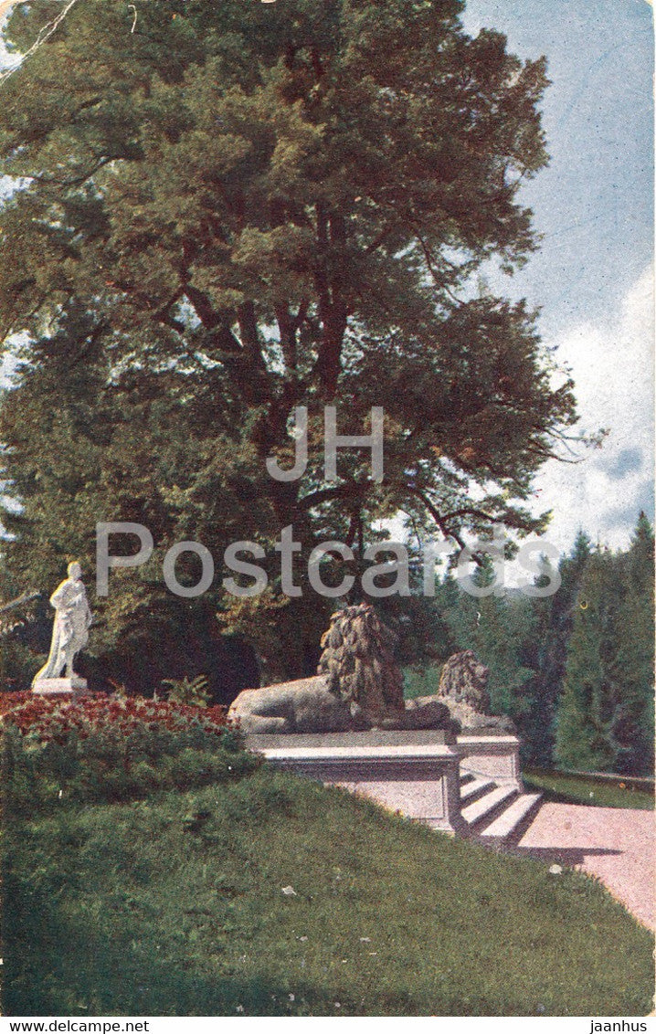 Linderhof - Konigslinde im Schlosspark - 1158 - old postcard - Germany - unused - JH Postcards