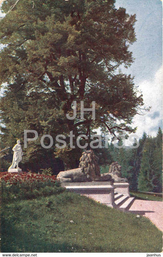 Linderhof - Konigslinde im Schlosspark - 1158 - old postcard - Germany - unused - JH Postcards