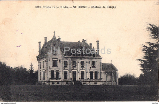 Niherne - Chateau de Rancay - Chateaux de l'Indre - castle - 3082 - old postcard - France - used - JH Postcards