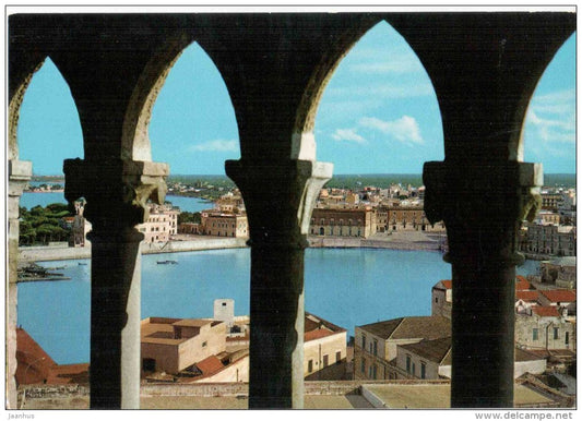 Panorama visto dal Duomo - General View from the Cathedral - Trani - Puglia - 17 - Italia - Italy - unused - JH Postcards