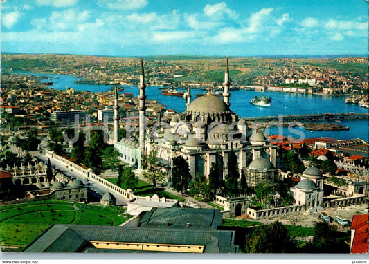 Istanbul - The Mosque of Soliman the Magnificent and the Golden Horn - 1981 - Turkey - used - JH Postcards