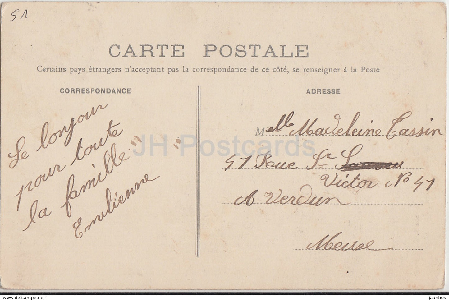 Epernay - Chateau de Pekin - castle - 1908 - old postcard - France - used