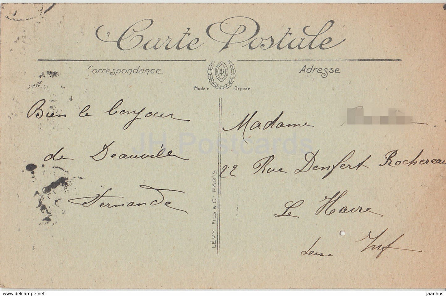 Deauville - Le Casino et les Jardins - 282 - carte postale ancienne - France - occasion