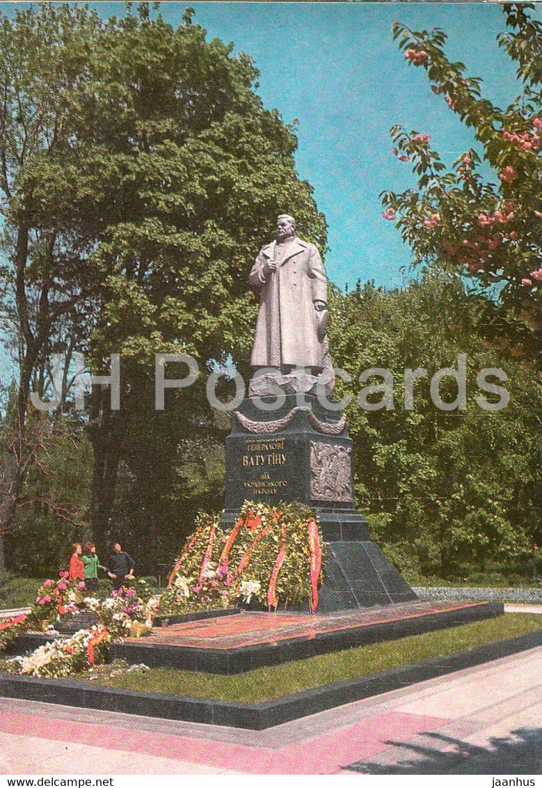 Kyiv - Kiev - monument to general Vatutin - postal stationery - 1971 - Ukraine USSR - unused - JH Postcards
