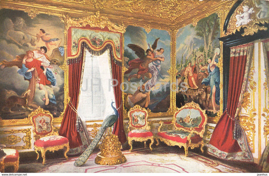 Kgl Schloss Linderhof - Ostliches Gobelinzimmer - castle - 437 - old postcard - Germany - unused - JH Postcards