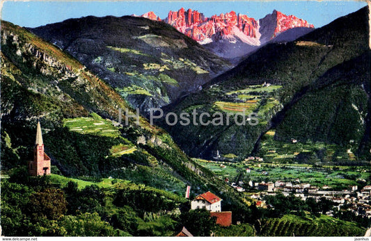 Bolzano - panorama - 6034 - old postcard - 1932 - Italy - used - JH Postcards