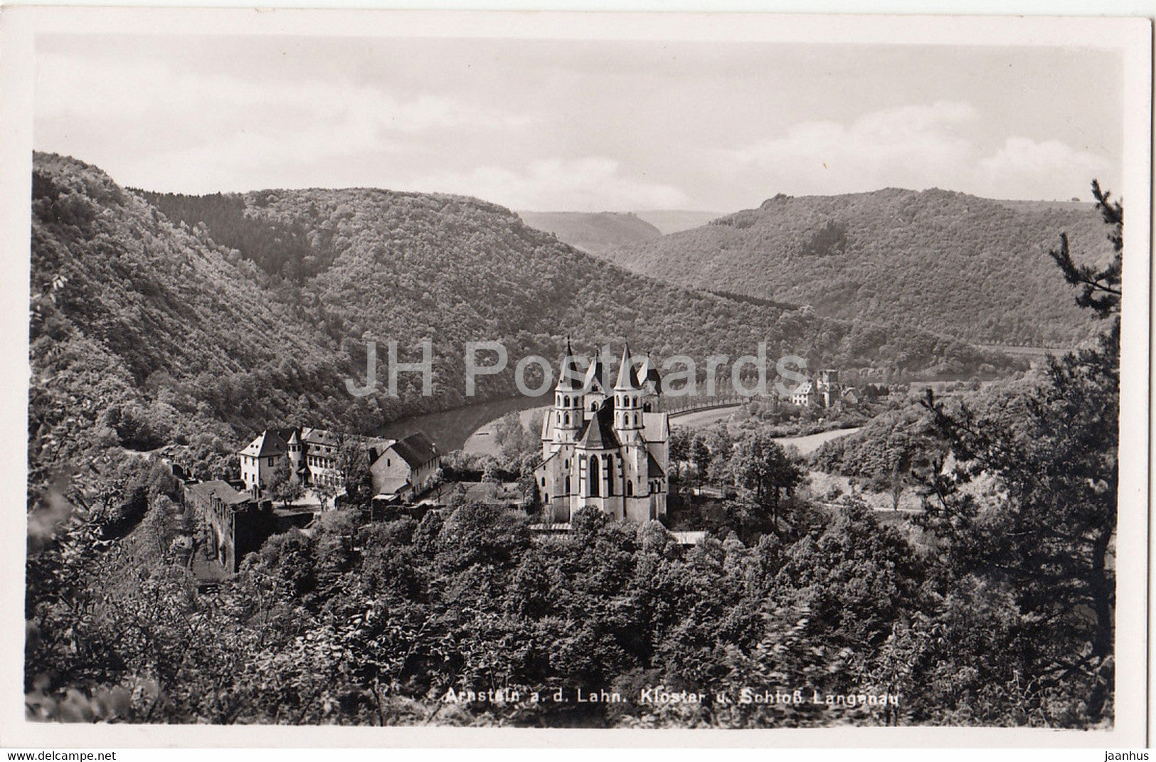 Arnstein a d Lahn - Kloster u Schloss - Langenau - castle - monastery - Germany - unused - JH Postcards