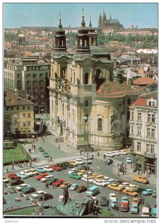 Old Town Square - Praha - Prague - Czechoslovakia - Czech - unused - JH Postcards
