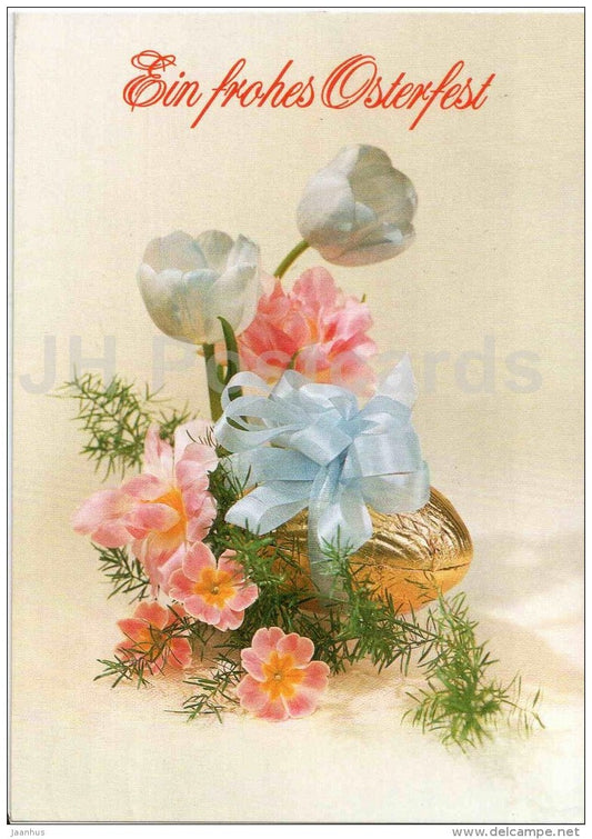 Easter greeting card - Ein frohes Osterfest - eggs - Par Avion - Paracelsus - sent from Austria to Estonia 1992 - JH Postcards