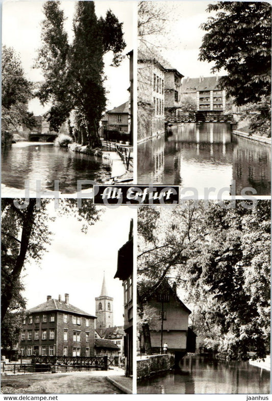 Alt Erfurt - Schlidchen Muhle - Kramerbrucke - Gera - Germany DDR - unused - JH Postcards