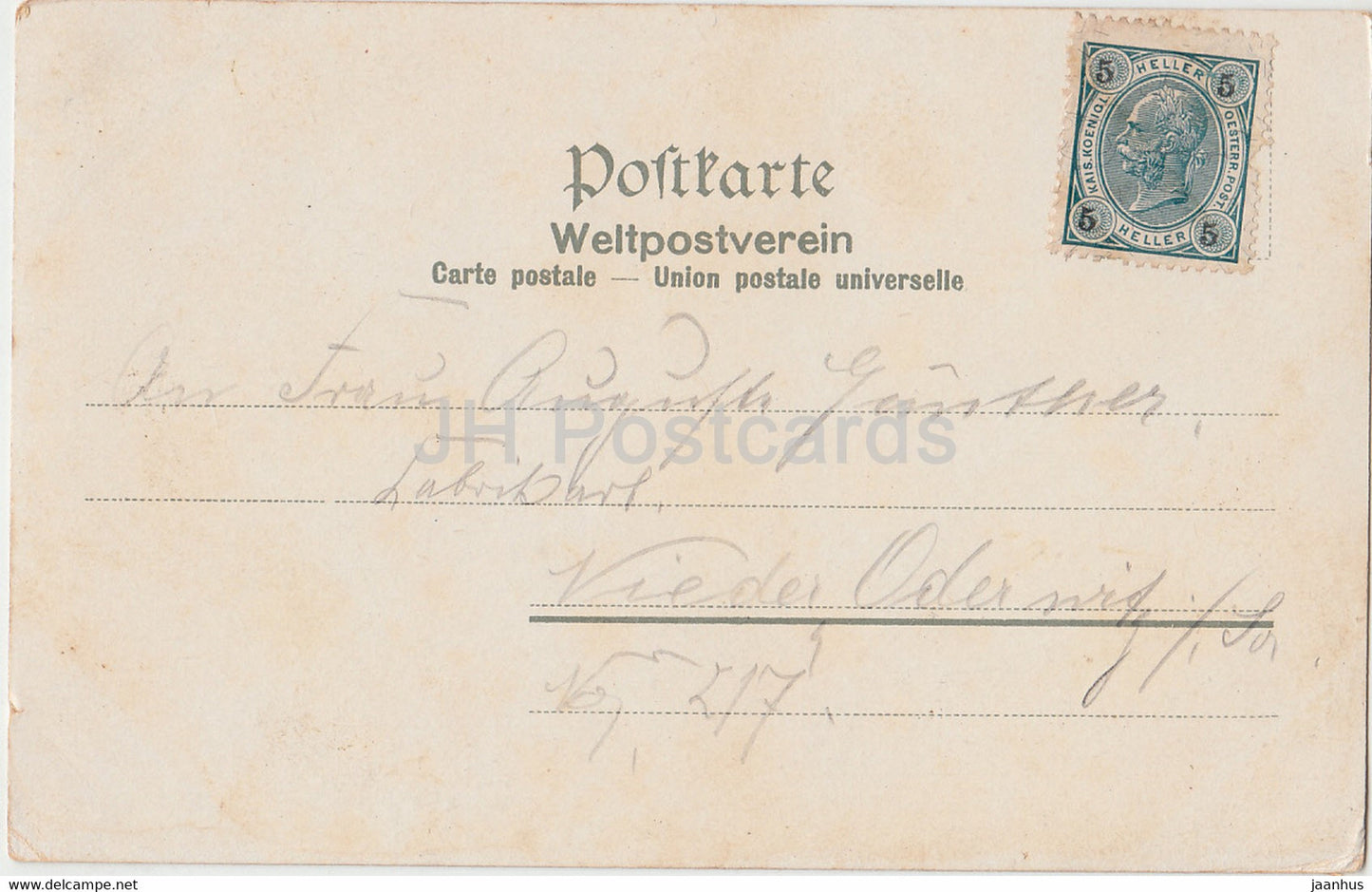 Sachs Bohm Schweiz - Herrnskretschen und Herrnhaus - old postcard - Czech Republic - used