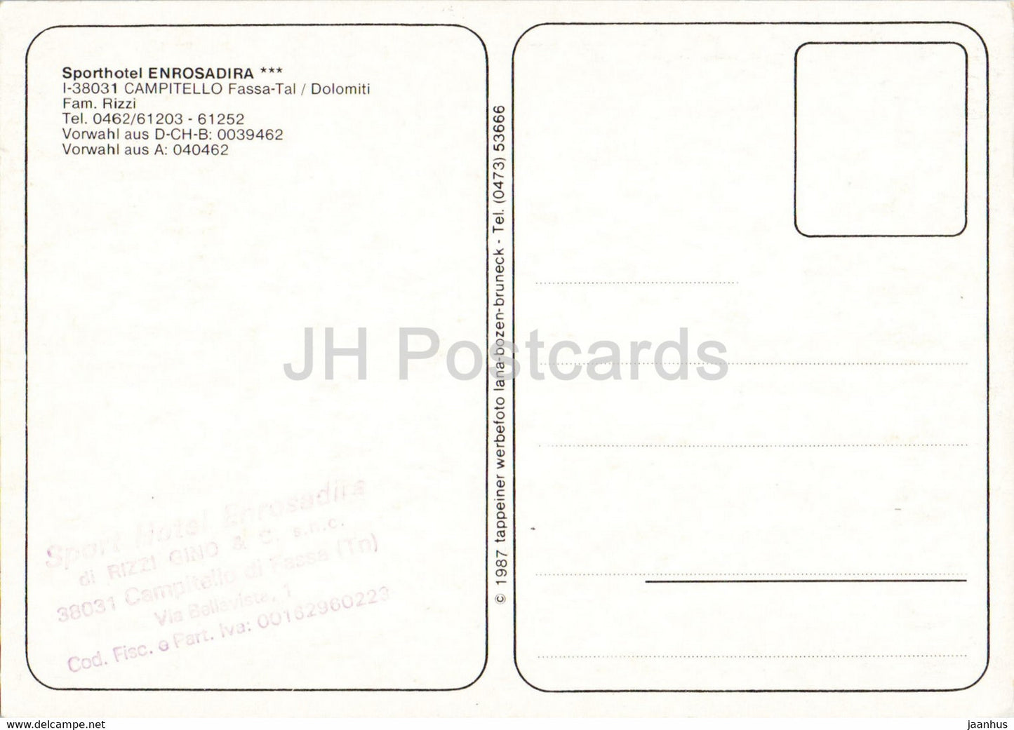 Sporthotel Enrosadira - Campitello Fassa - hotel - Dolomiti - Italy - unused