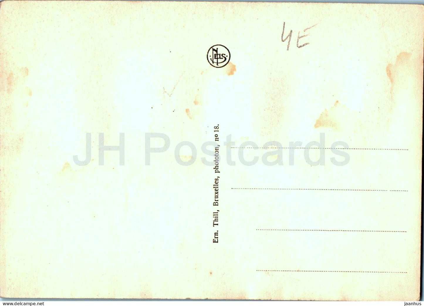 Bruxelles - Bruxelles - Palais du Roi - Palais Royal - tram - carte postale ancienne - Belgique - inutilisé 