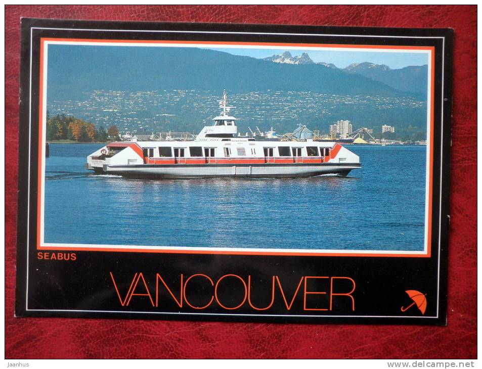 Seabus - catamaran - Vancouver - British Columbia - Canada - used - JH Postcards