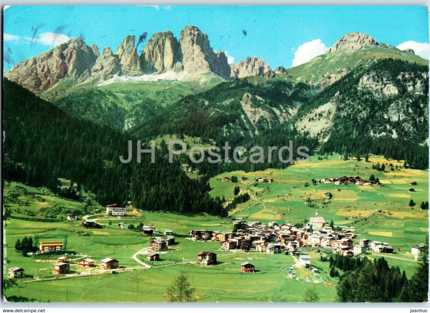 Dolomiti di Fassa - Campitello - Gr Sassolungo - Col Rodella - 1970 - Italy - used - JH Postcards