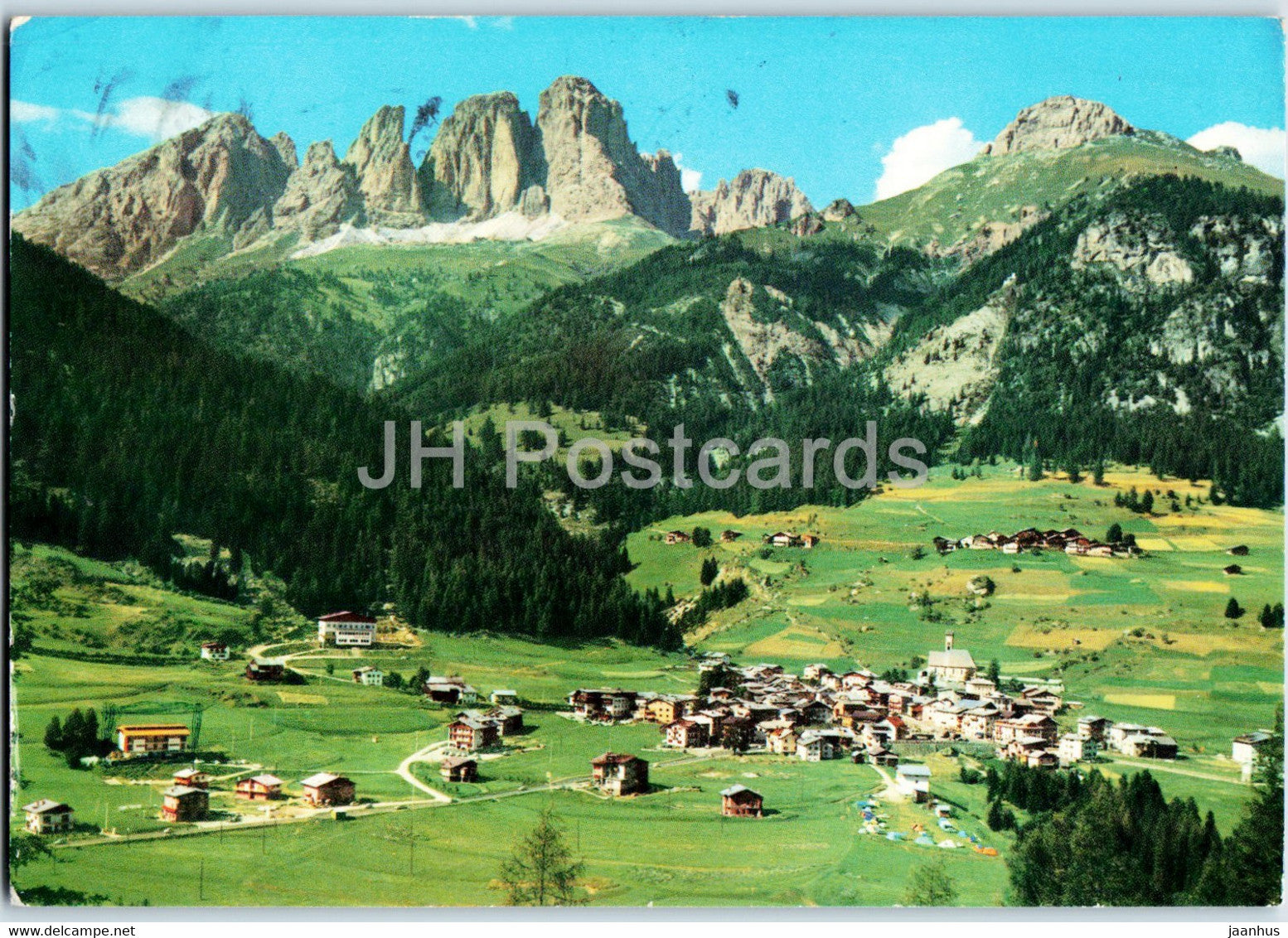 Dolomiti di Fassa - Campitello - Gr Sassolungo - Col Rodella - 1970 - Italy - used - JH Postcards