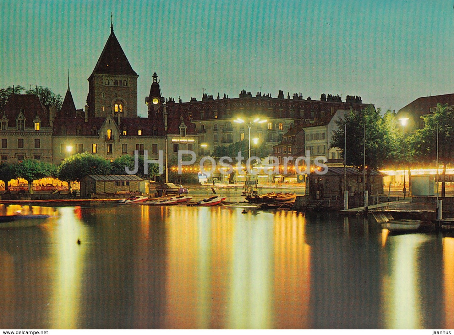 Lausanne Ouchy de Nuit - 2962 - Switzerland - unused - JH Postcards