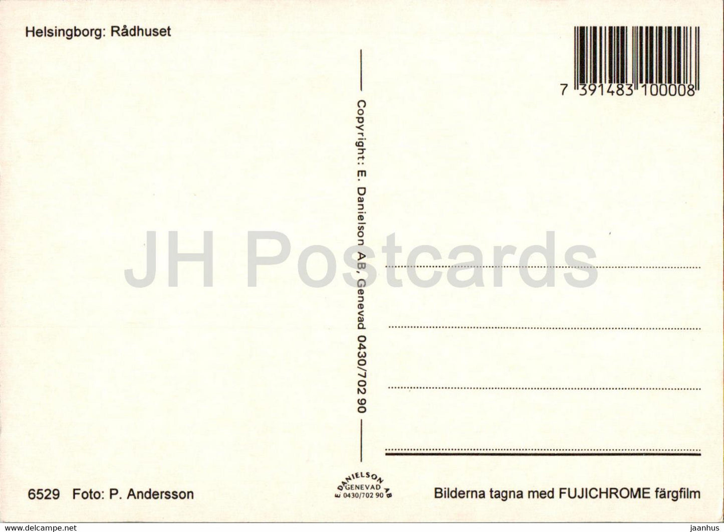 Helsingborg - Radhuset - town hall - 6529 - Sweden - unused
