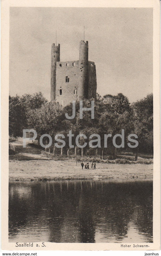 Saalfeld a S - Hoher Schwarm - old postcard - Germany - used - JH Postcards