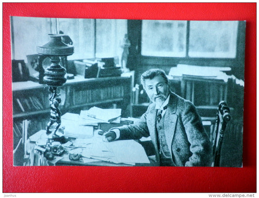 Repin at work in his Studio - russian artist Ilya Repin Memorial Home Penates - 1968 - Russia USSR - unused - JH Postcards