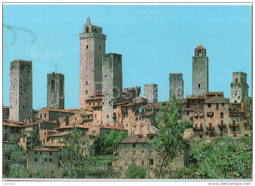 panorama - Citta Di S. Gimignano - Siena - Toscana - 1844 - Italia - Italy - unused - JH Postcards