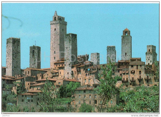 panorama - Citta Di S. Gimignano - Siena - Toscana - 1844 - Italia - Italy - unused - JH Postcards