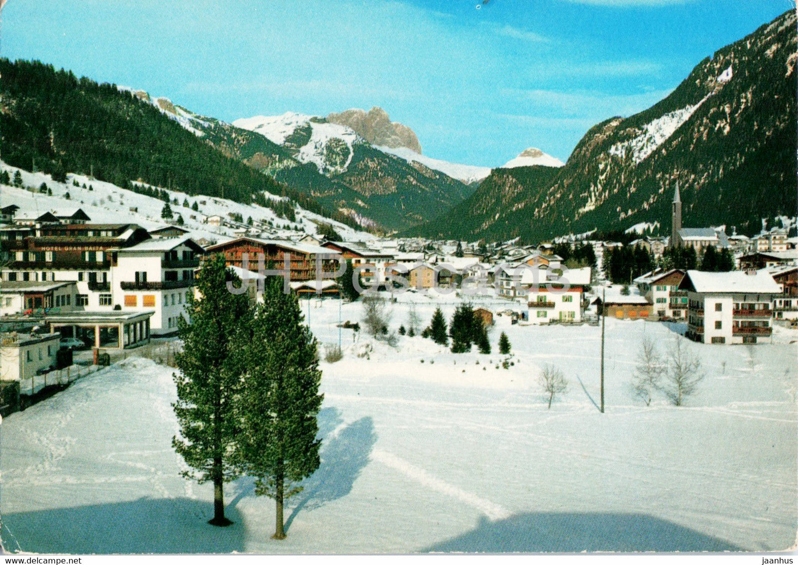 Dolomiti - Valle di Fassa - Pozza di Fassa - Meida - Panorama - 4884 - Italy - used - JH Postcards