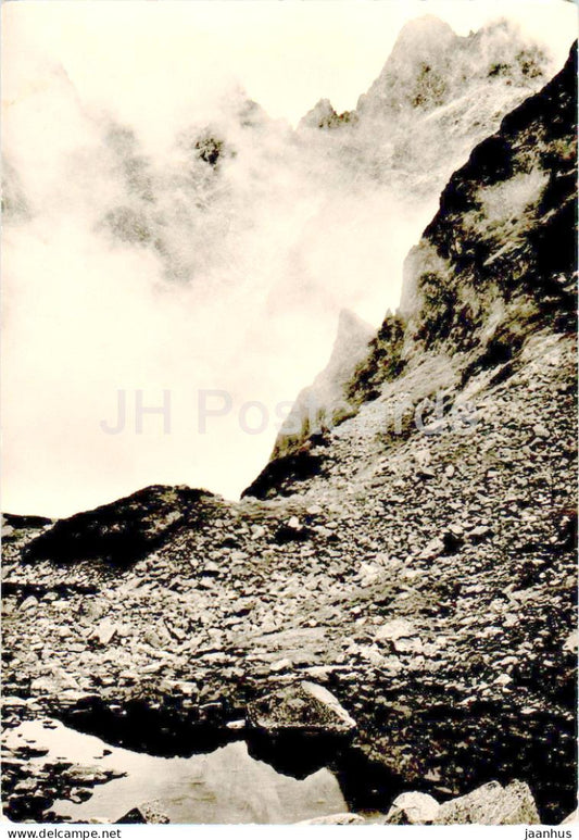 Vysoke Tatry - pohlad od Cerveneho plesa - High Tatras - mountains - Slovakia - Czechoslovakia - unused - JH Postcards